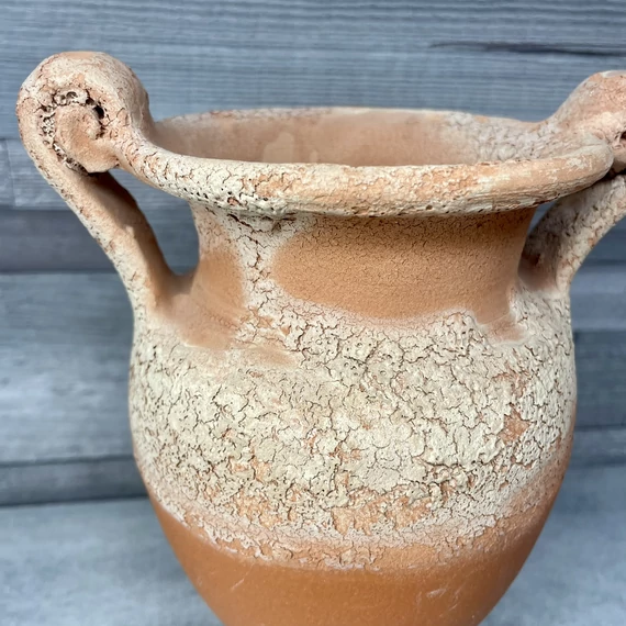 Antikolt hatású agyag váza