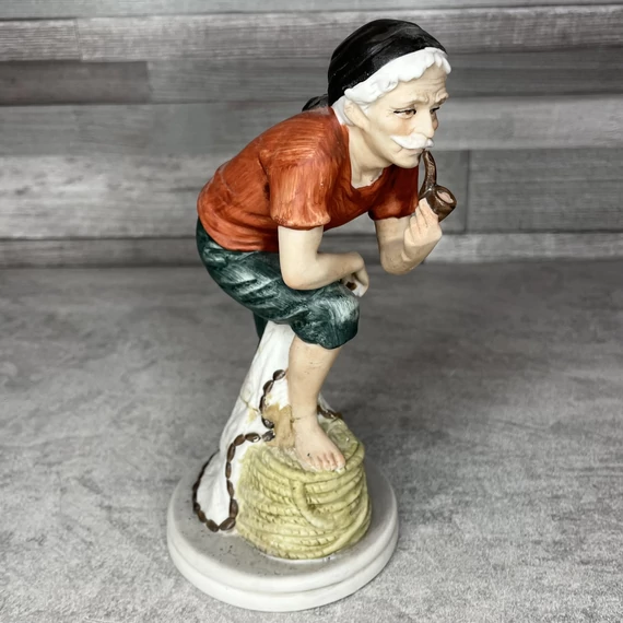 Foreign Capodimonte stílusú kerámia tengerész