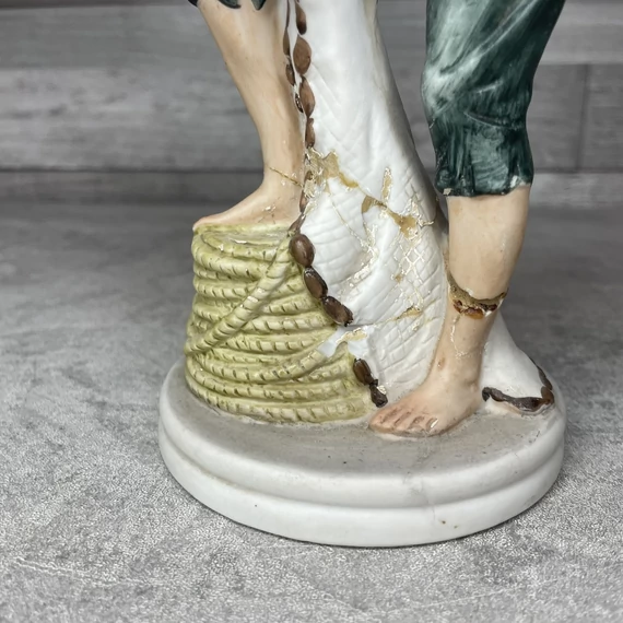 Foreign Capodimonte stílusú kerámia tengerész