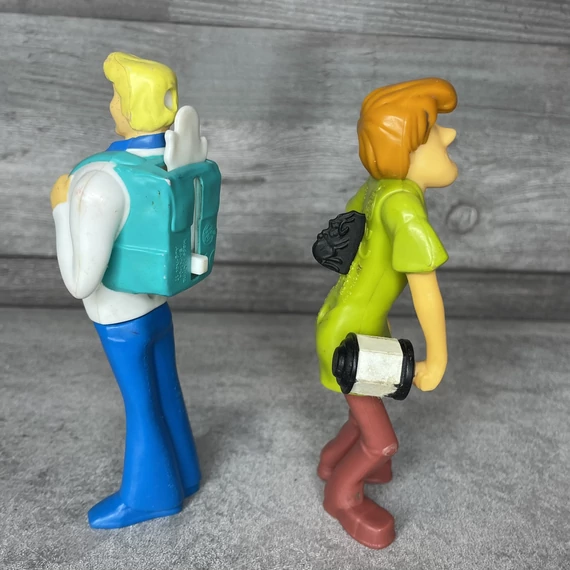 Scooby-Doo Bozont és Fred ritka játékfigura szett