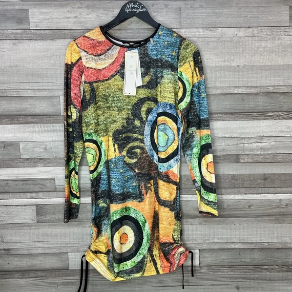 Rouge színes mintás női ruha L