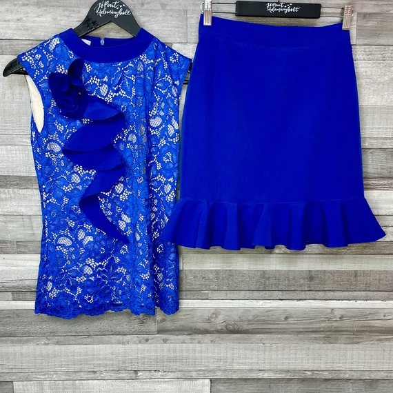 Acception Tóth Sz. Krisztina királykék alkalmi ruha szett S