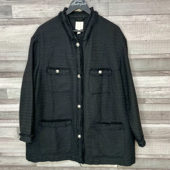 H&M fekete női szövetkabát XL