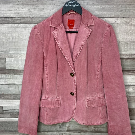 S.Oliver fakó piros/rózsaszín blézer 38