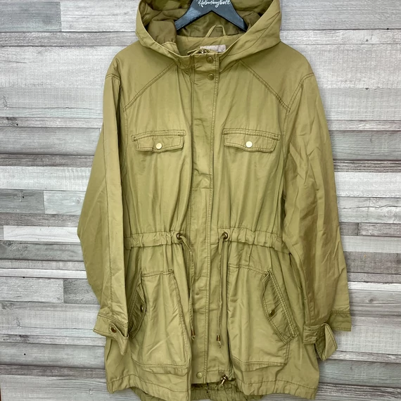 H&M khakizöld női átmeneti kabát 54