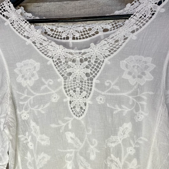 Italy fehér csipkés nyári lenge felső one size M-XL