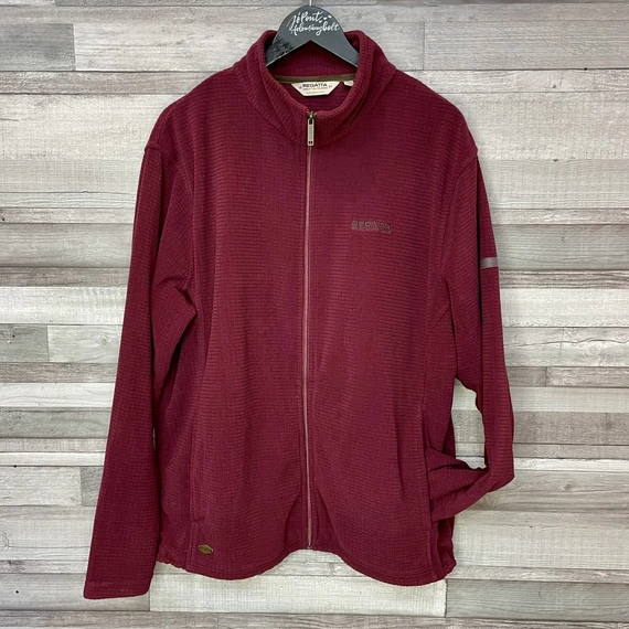 Regatta bordó cipzáros szabadidő felső/pulóver XL