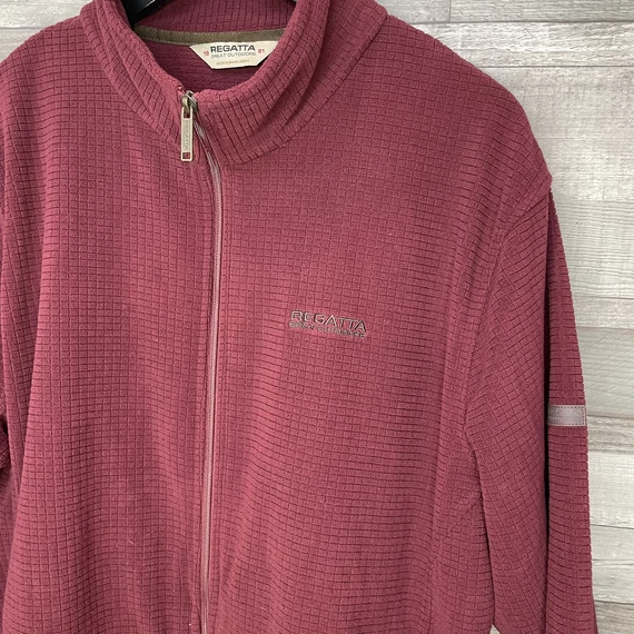 Regatta bordó cipzáros szabadidő felső/pulóver XL
