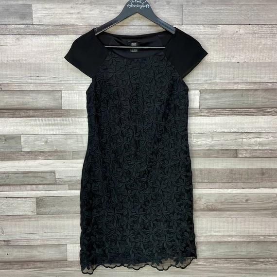 F&F fekete női csipkés ruha 34