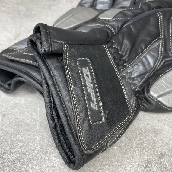 Difi fekete bőr motoros kesztyű XL