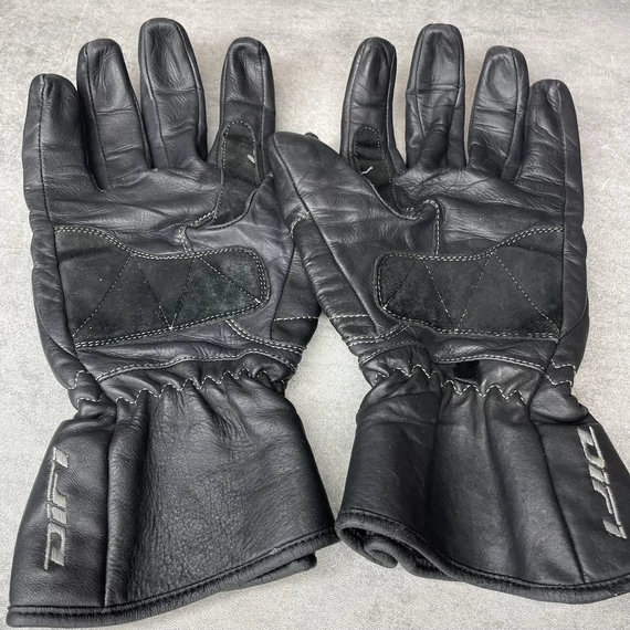 Difi fekete bőr motoros kesztyű XL