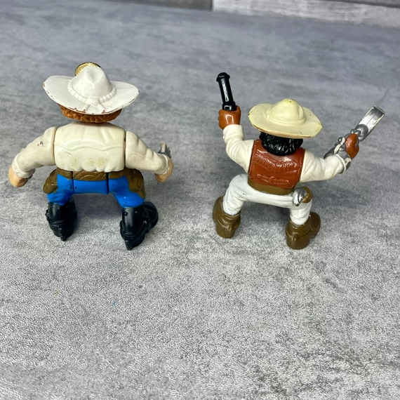 Vintage Fisher Price 1996 Cowboy játék figura szett