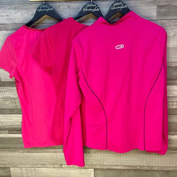 Decathlon Kalenji pink sporfelső szett 170/S