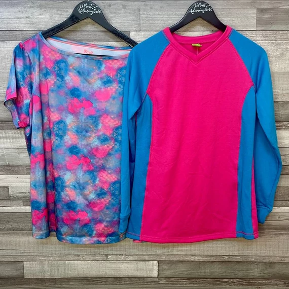 Crane hosszú ujjú, Crivid rövid ujjú lenge sport felső szett 42-44