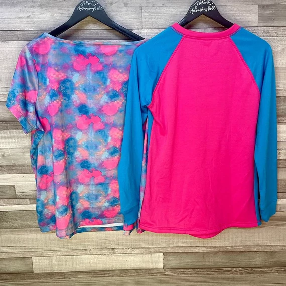 Crane hosszú ujjú, Crivid rövid ujjú lenge sport felső szett 42-44