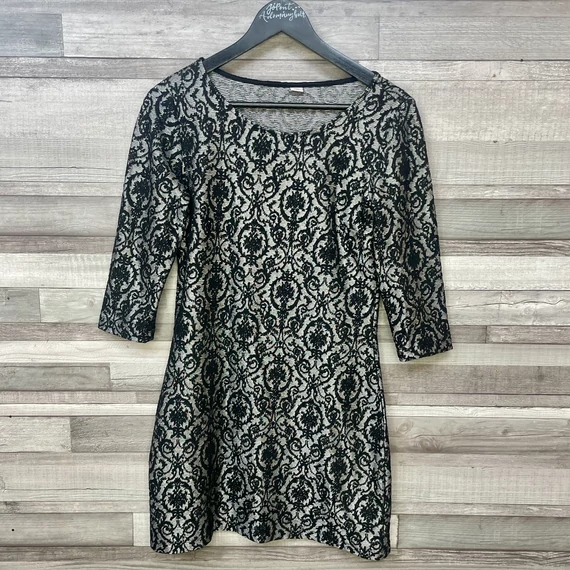 S.Oliver szürke-fekete mintás ruha 36-38