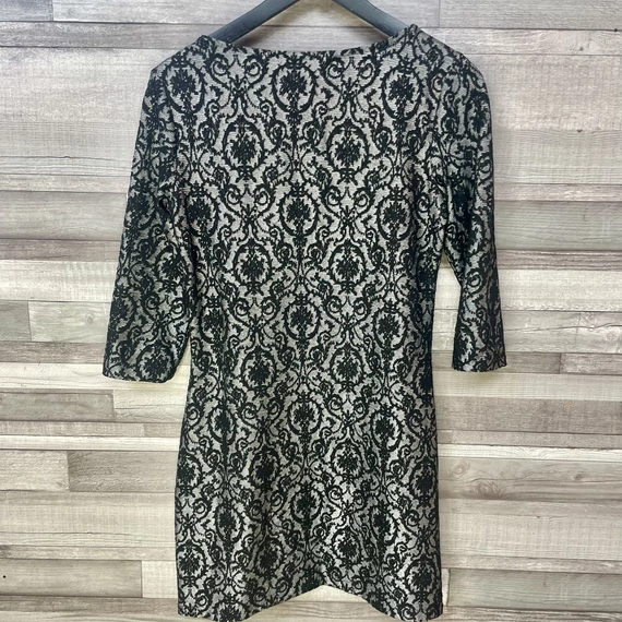 S.Oliver szürke-fekete mintás ruha 36-38