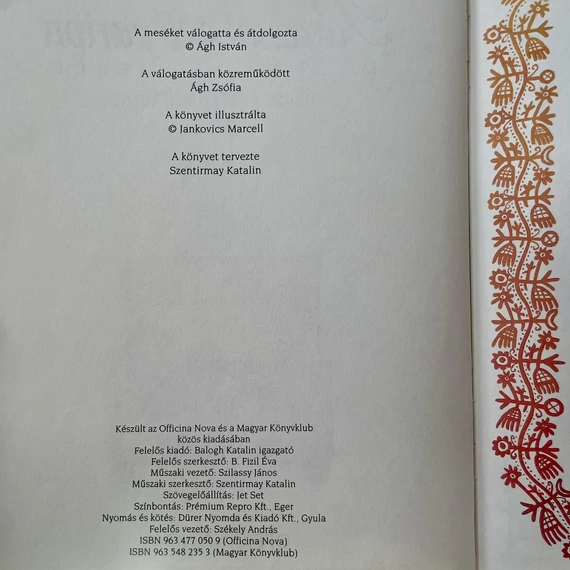 Officina Nova: Magyar Népmesék: Parazsat evő paripa, mesekönyv