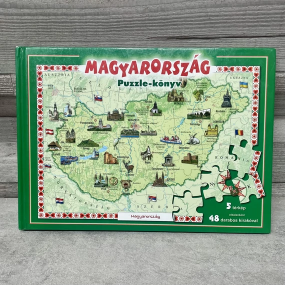 Magyarország Puzzle-könyv 48 darabos kirakóval