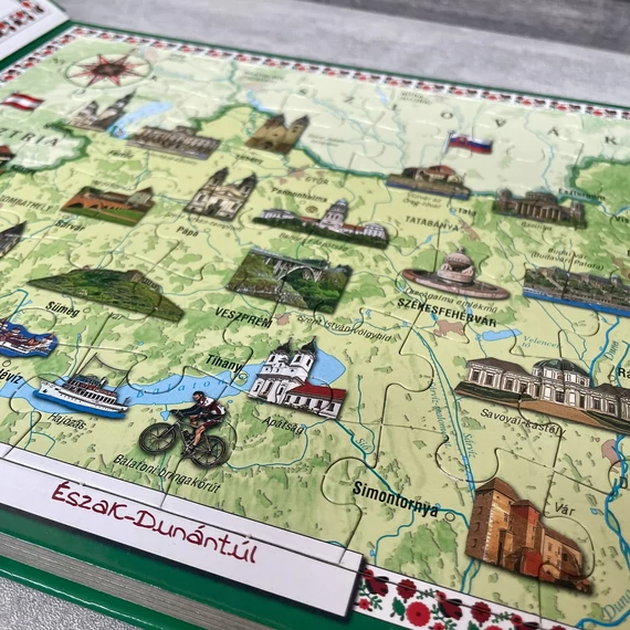 Magyarország Puzzle-könyv 48 darabos kirakóval