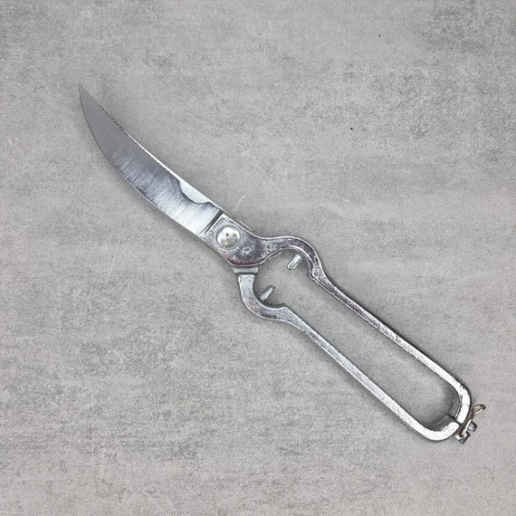 Vintage rozsdamentes acél hús- és csontvágó konyhai csirkeolló