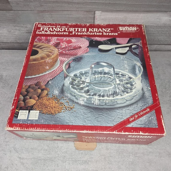 Frankfurter Kranz desszertkészítő üvegtál