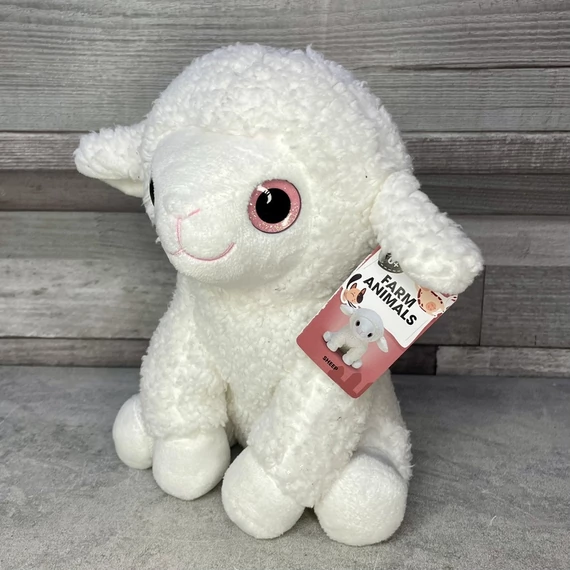 Farm Animals fehér bárány plüss játék