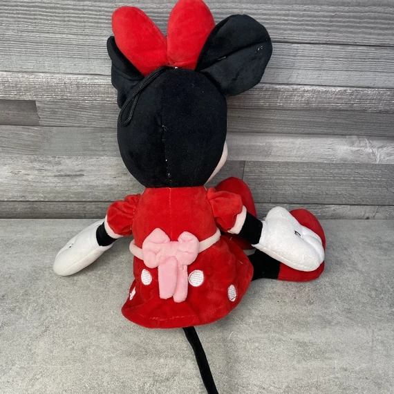 Disney Minnie Mouse piros ruhás plüss egér játék