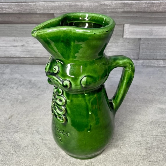 Zöld Vasárnapi Vásári Vígadalom Miska kancsó