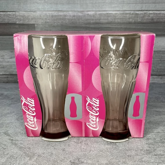 Coca Cola halványlila pohár szett