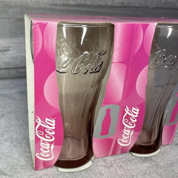Coca Cola halványlila pohár szett