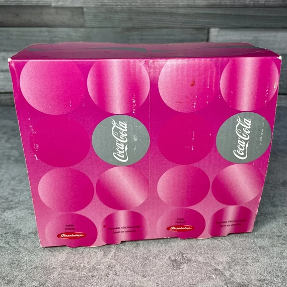 Coca Cola halványlila pohár szett