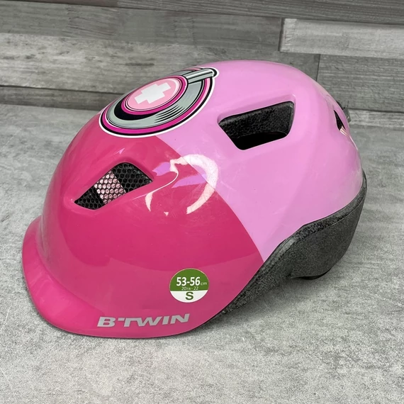 B-Twin pink-rózsaszín bukósisak S