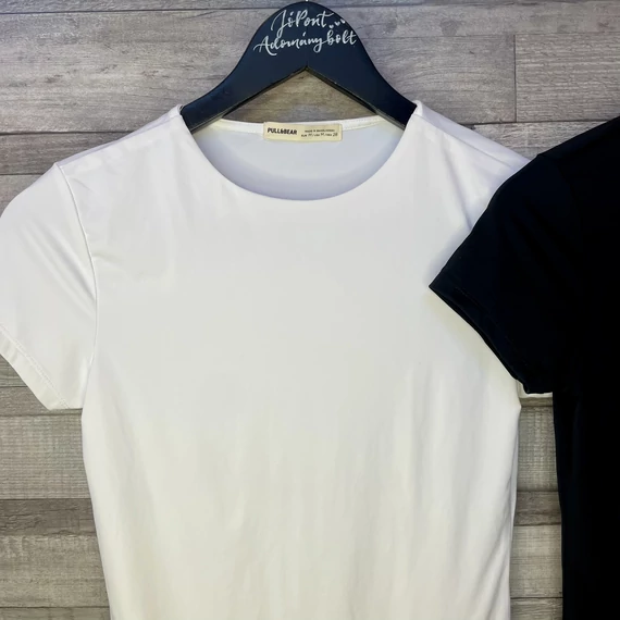 Pull&Bear fekete, fehér női body szett M