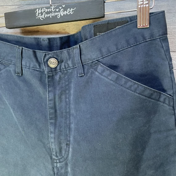 GAS sötétkék, enyhén bő szárú férfi nadrág 32