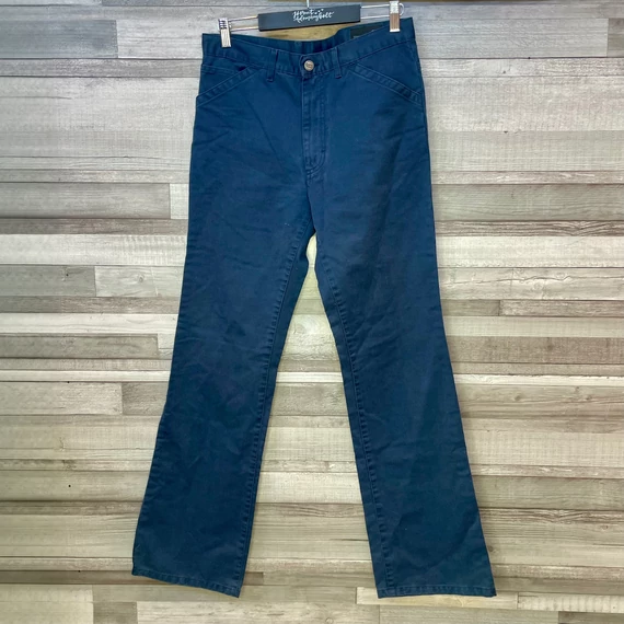 GAS sötétkék, enyhén bő szárú férfi nadrág 32