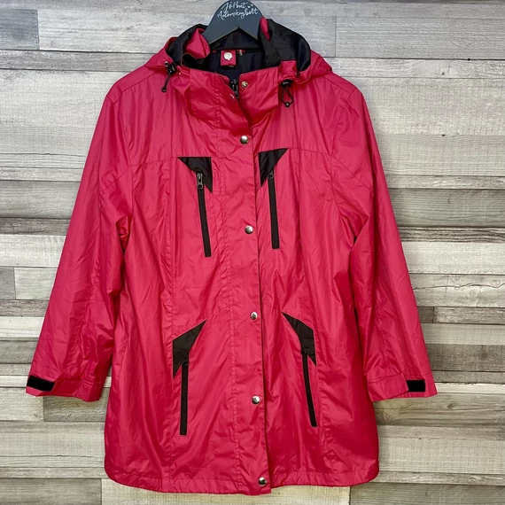 Pinkesbordó női vékony dzseki 40-42