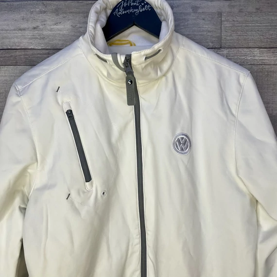 James Harvest Sportswear Volkswagen meleg fehér kabát M
