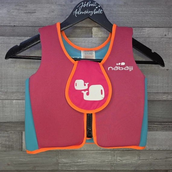 Decathlon Nabaiji pink-kék gyerek mentőmellény, M