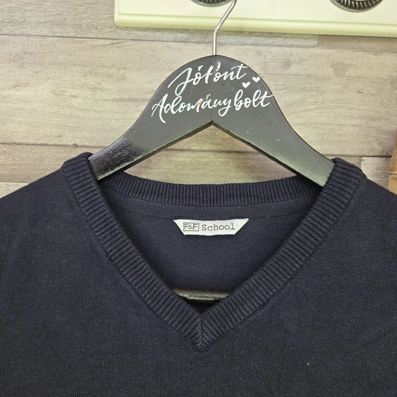 F&F sötétkék mellény és H&M L.O.G.G. barna nadrág szett, S-M