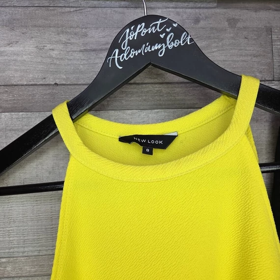 New Look sárga női trikó és H&M fekete női nadrág szett, S