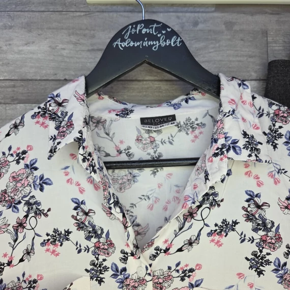 Pepco virágmintás női blúz és Papaya szürke szoknya szett, L