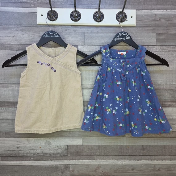 Little Girl és John Lewis kislány kordbársony kötényruha szett, 80