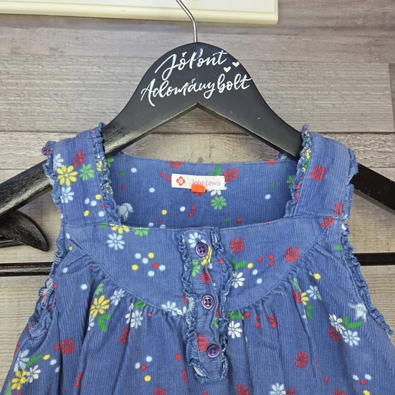 Little Girl és John Lewis kislány kordbársony kötényruha szett, 80