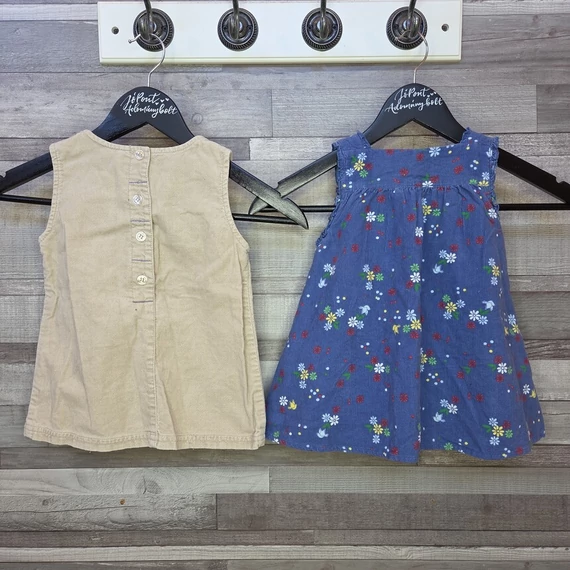 Little Girl és John Lewis kislány kordbársony kötényruha szett, 80