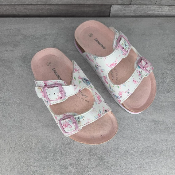 Graceland pillangó mintás kislány papucs, 25