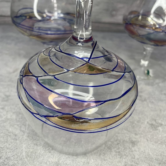 Takács Üvegtechnika Parádsasvár kézzel készített borospohár szett