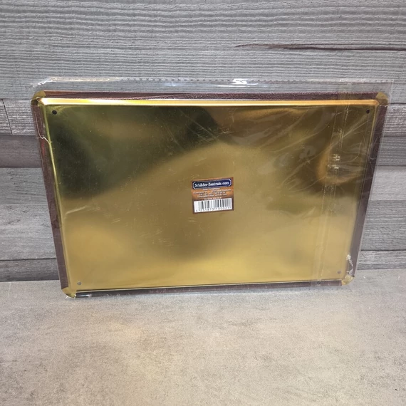 Fém tábla humoros német nyelvű felirattal