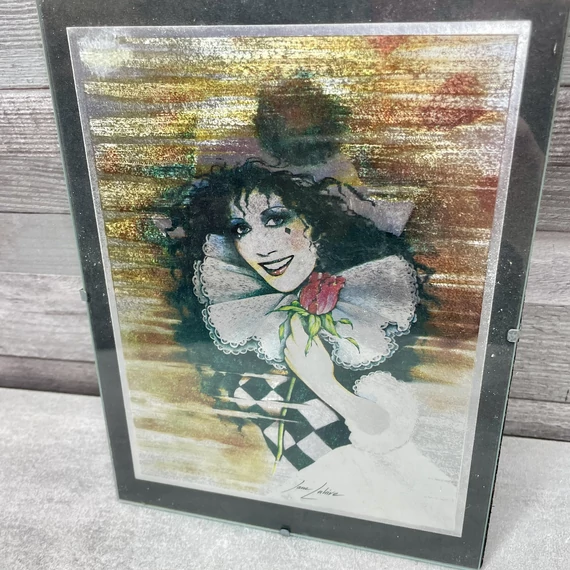 Jane Lahire velencei karnevál, nő rózsával kép