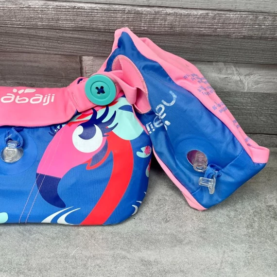 Decathlon Nabaiji kék-rózsaszín gyermek úszómellény/karúszó szett